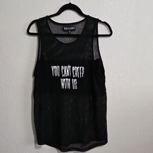 Blackcraft Cult Fishnet Tank Top